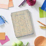 All About the Game - Baseball iPad Pro Cover<br><div class="desc">All About the Game I" by Ethan Harper. Features a blueprint-like design of baseball elements.</div>