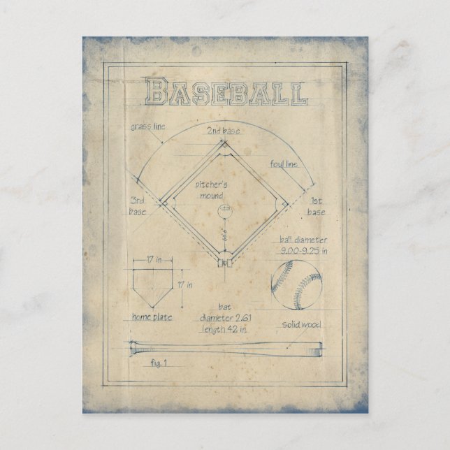All About the Game - Baseball Postcard (Front)