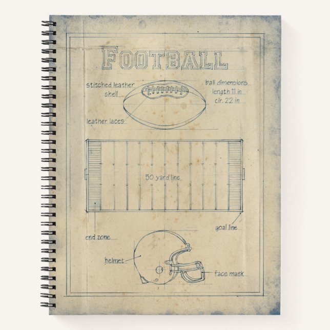 All About the Game - Football Notebook (Front)