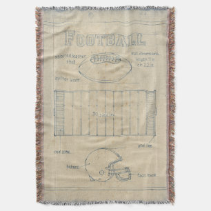 All About the Game - Football Throw Blanket