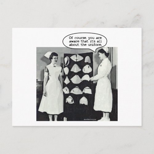 All about the Nurse Uniform Postcard