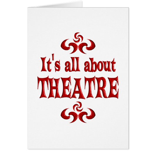 ALL ABOUT THEATRE CARDS (Front)
