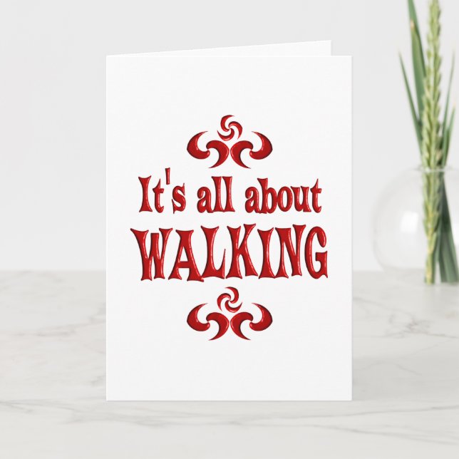 ALL ABOUT WALKING CARD (Front)