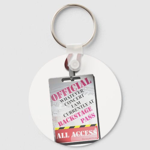 All Access Backstage Pass Keychain