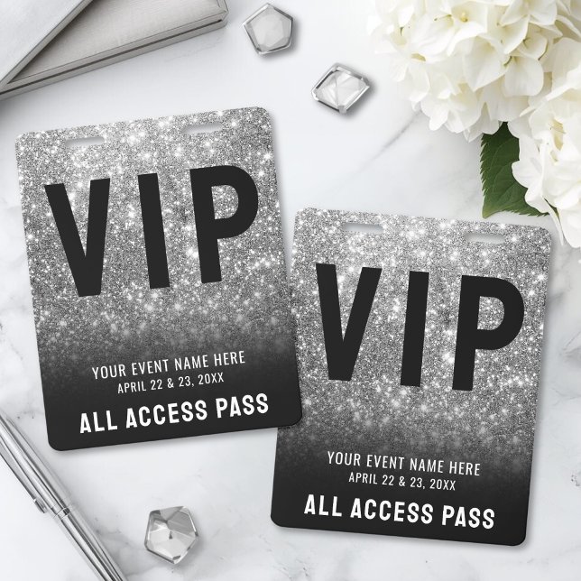 All Access Black White VIP Badge (All Access Black White VIP Badge)