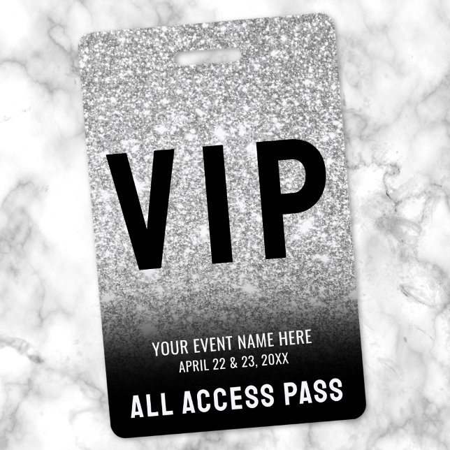 All Access Black White VIP Badge (All Access Black White VIP Badge )