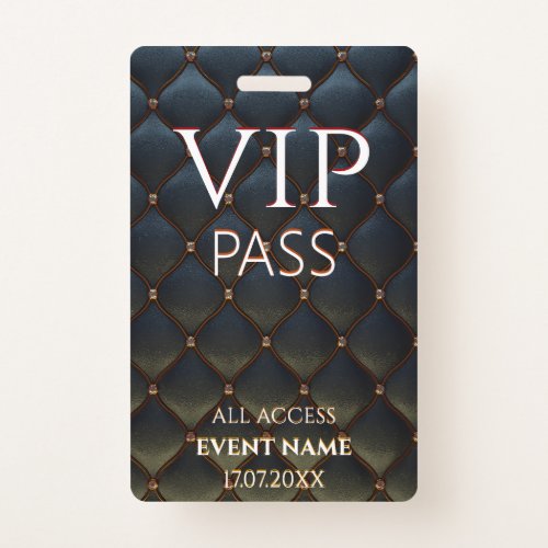 All Access Pass cool vip event id badge