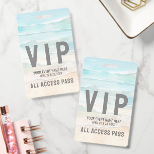 All Access Pass Event VIP Badge