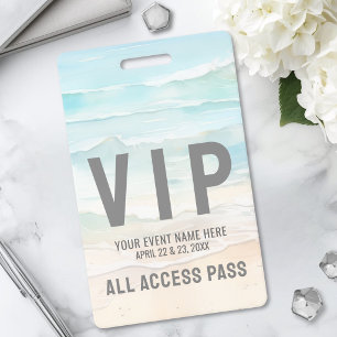 All Access Pass Event VIP Badge