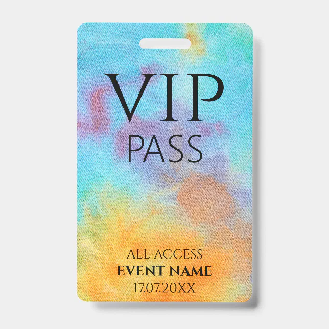 All Access Pass logo vip event id badge | Zazzle
