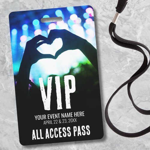 All Access Pass VIP Badge