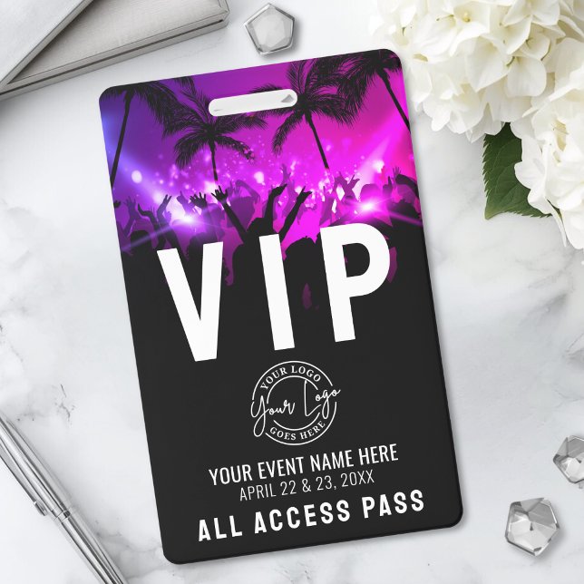 All Access Pass Your Logo Event VIP Badge (All Access Pass Your Logo Event VIP Badge)