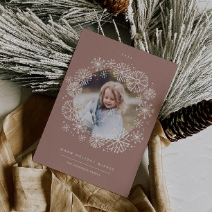 All Aflurry Single Photo Holiday Card