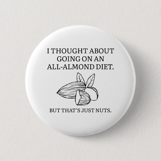 All-Almond Diet Button (Front)