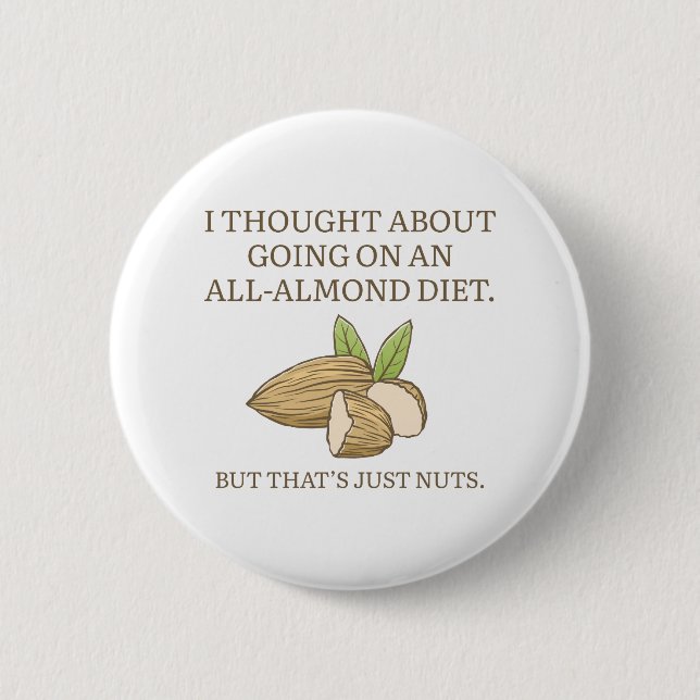 All-Almond Diet Button (Front)