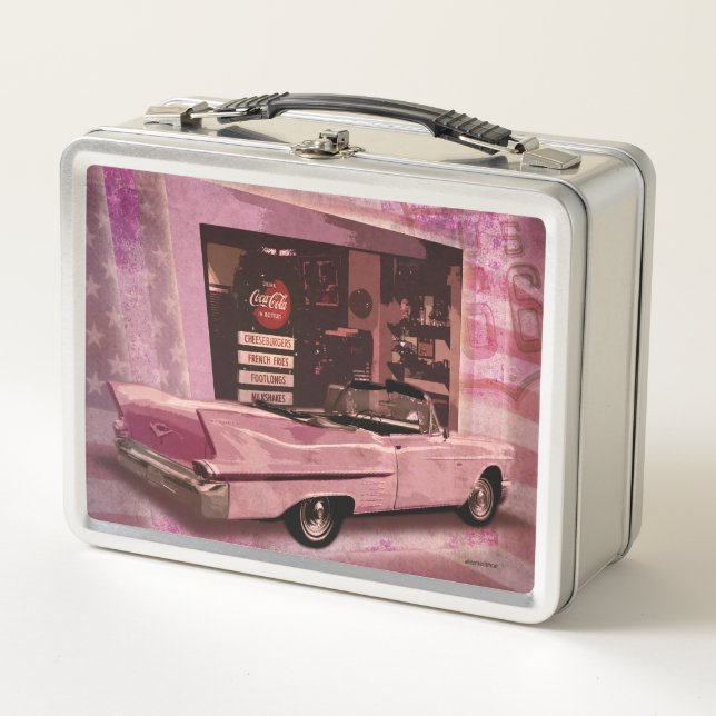 All American 50s Collage  Metal Lunch Box (Front)