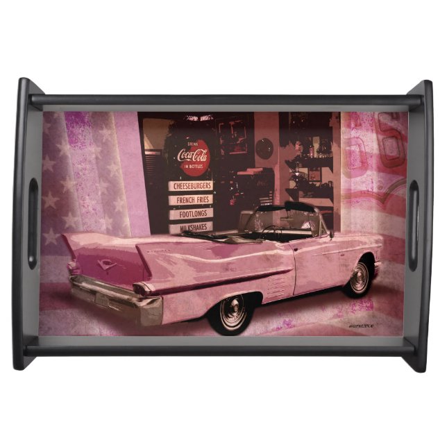 All American 50s Collage Serving Tray (Front)