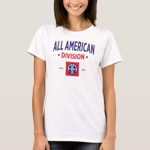 All American _ 82nd Airborne Division Women T_Shirt