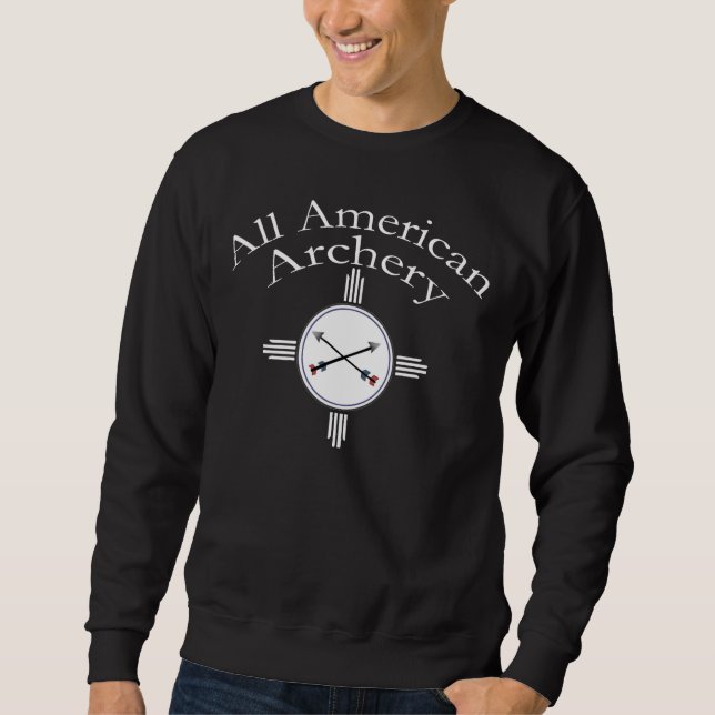 All American Archery Sweatshirt - Black (Front)