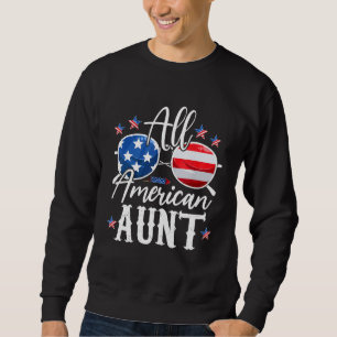 All American Aunt USA Matching Family 4th of July Sweatshirt