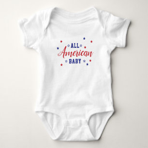 All American Baby 4th July Independence Patriotic Bodysuit