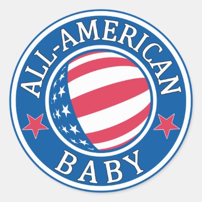 All-American Baby Classic Round Sticker