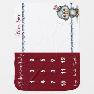 All American Baby Milestone Photo Prop Blanket