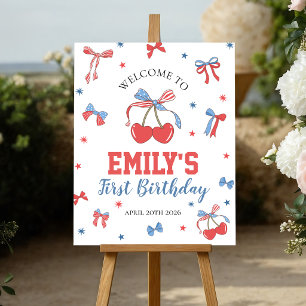 All American Baby Patriotic 16x20 Welcome Sign