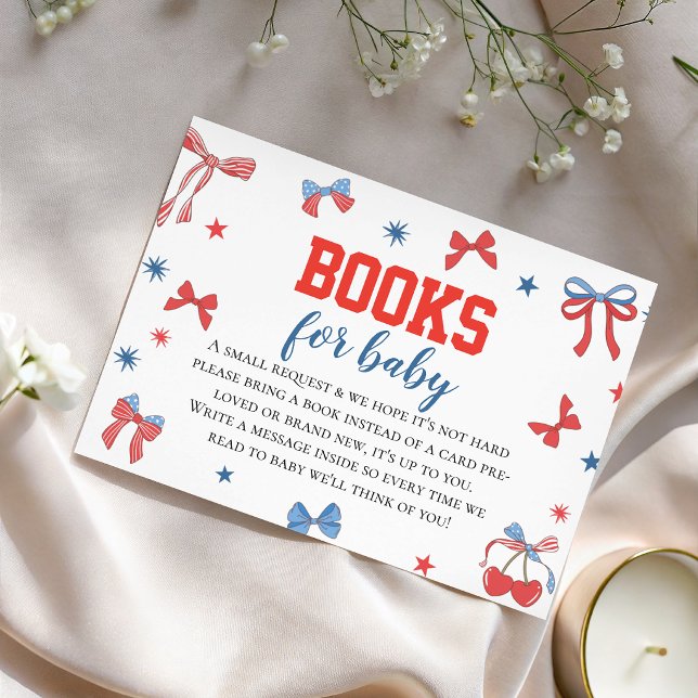 All American Baby Shower Books for Baby Card (Creator Uploaded)