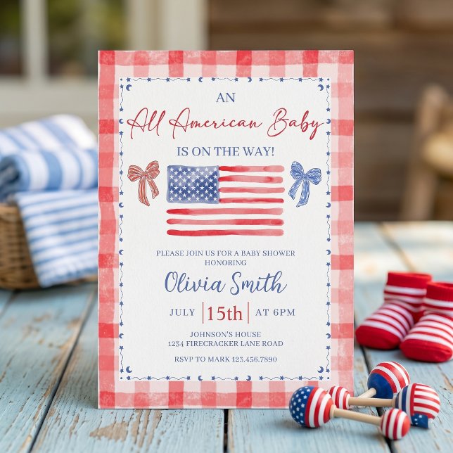 All American Baby Shower Invitation (Creator Uploaded)