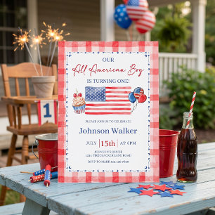 All American Birthday Invitation
