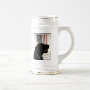All-American Black Labrador Retriever Beer Stein