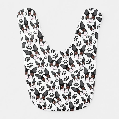 All American Boston Terrier Pet Puppy Dog Baby Bib