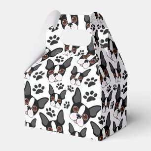 All American Boston Terrier Pet Puppy Dog Favor Boxes