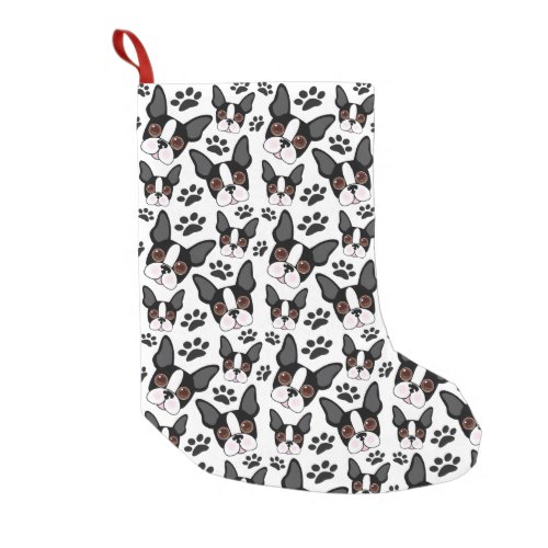 All American Boston Terrier Pet Puppy Dog Small Christmas Stocking