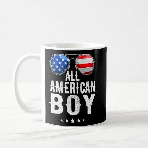 All American Boy 4th Of July Boys Kids Sunglasses  Coffee Mug