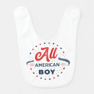 All American Boy Badge Bib