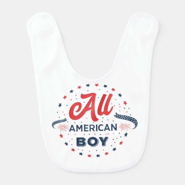 All American Boy Badge Bib (Front)