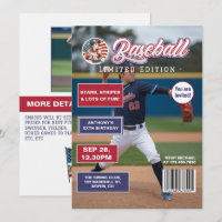All American Boy Baseball Magazine Cover Birthday