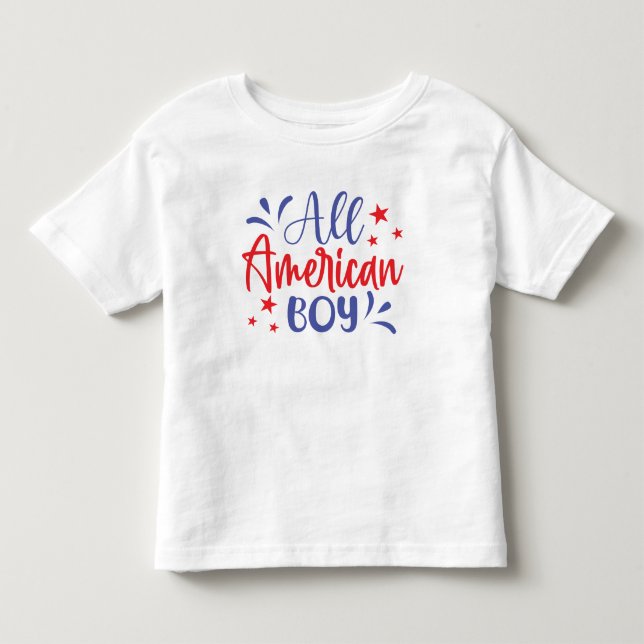 All American Boy Toddler T-shirt (Front)