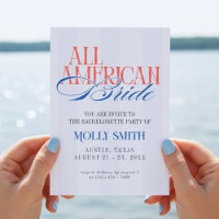 All American Bride Bachelorette Weekend Itinerary