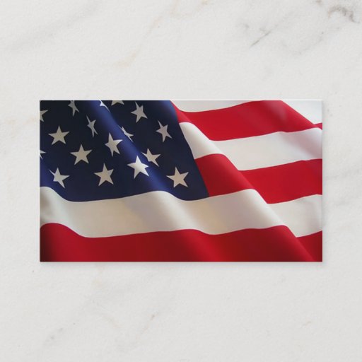 Customizable All American Business Card
