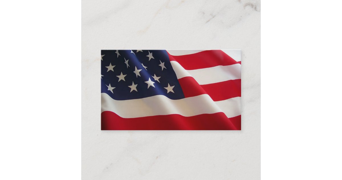 All American Business Card | Zazzle