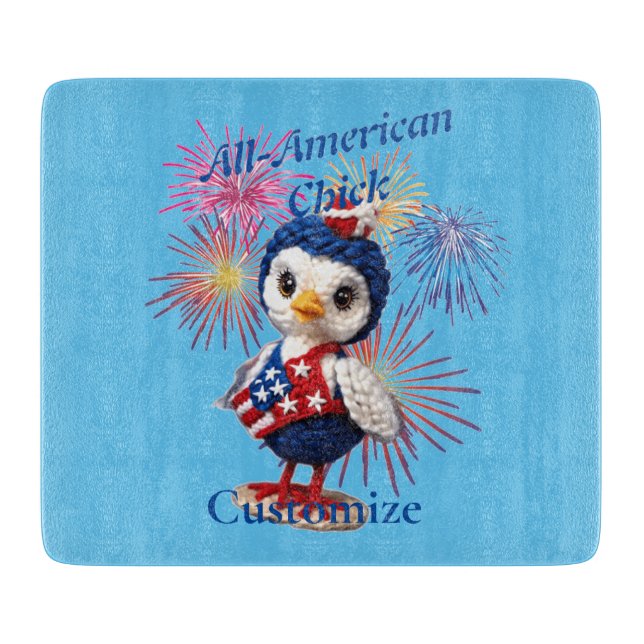 All-American Chick Thunder_Cove  Cutting Board (Front)