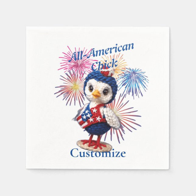 All-American Chick Thunder_Cove  Napkins (Front)