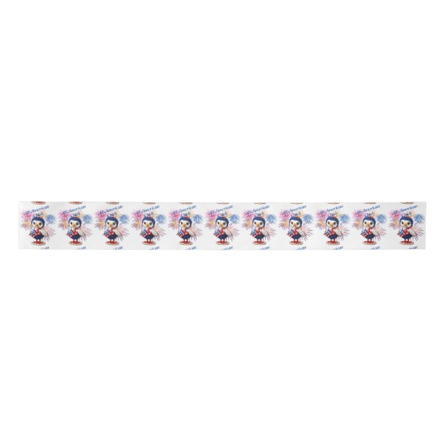All-American Chick Thunder_Cove  Satin Ribbon (Front)
