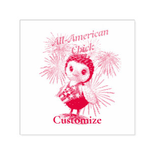 All-American Chick Thunder_Cove Self-inking Stamp