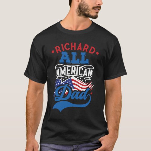 All american dad 4th july patriotic family reunion T_Shirt