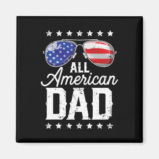 All American Dad 4th Of July Father's Day Sungles Magnet