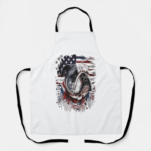 ALL AMERICAN DOG_lovers english bulldog 2 Apron